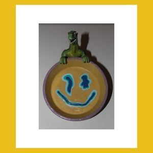 Hand painted ash tray/ ceramic dish